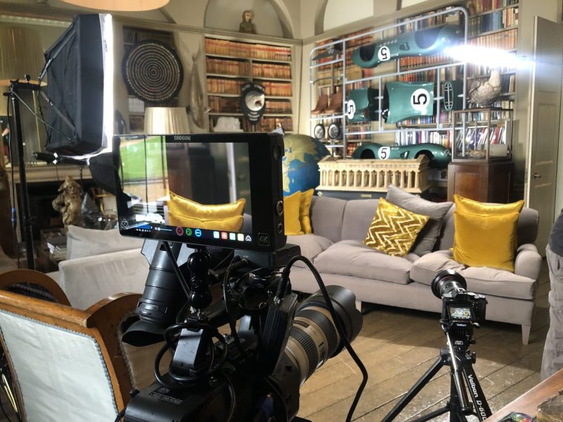 Location shoot camera setup